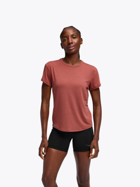 HOKA Women's HOKA Essential Tee Shirt in Rouge