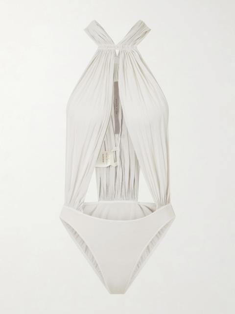 Rick Owens Miami Gathered Cotton-jersey Bodysuit