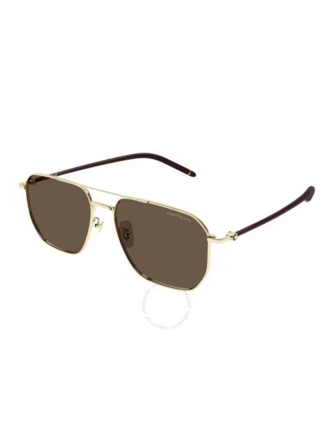 Montblanc Montblanc Brown Navigator Men's Sunglasses MB0367SA 003 60