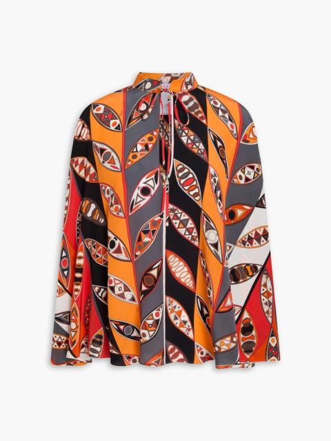 PUCCI Printed silk crepe de chine blouse