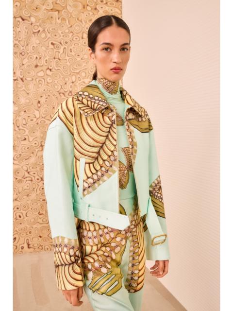 ULLA JOHNSON Signal Cropped Belted Jacket