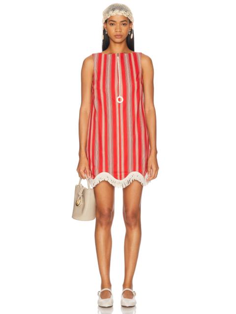 BODE Parasol Stripe Dress