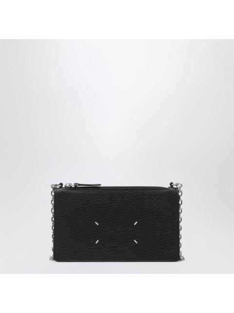 Maison Margiela Maison Margiela Black card holder with shoulder strap