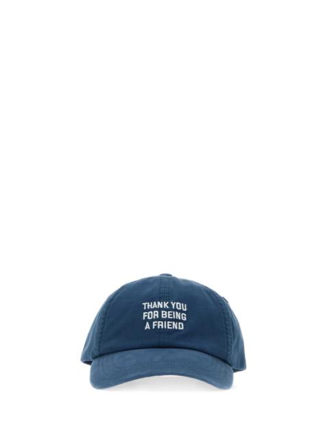 AMI Paris Ami Men Blue Cotton Baseball Cap