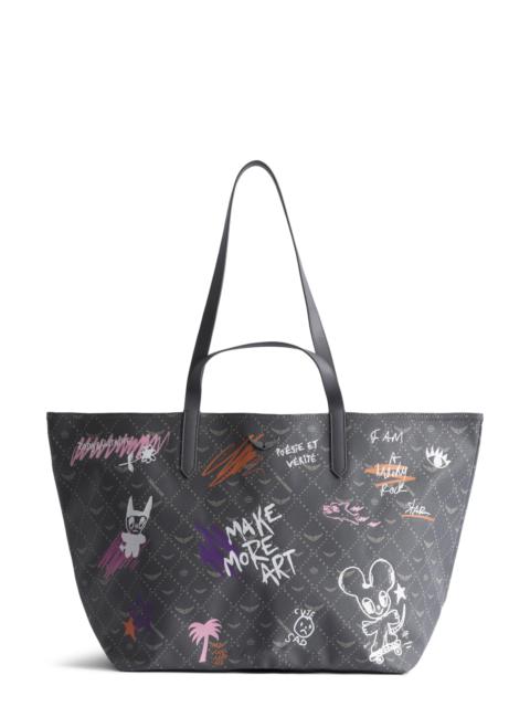 Zadig & Voltaire Zadig & Voltaire Z Extra Large Monogram Shopper Tote in Road at Nordstrom