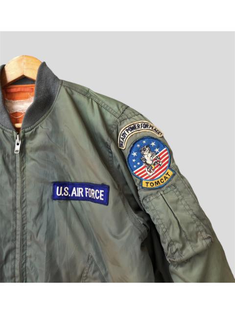 Other Designers Vintage - Vintage U.S Air Force Tomcat Fighter Squadron Bomber Jacket