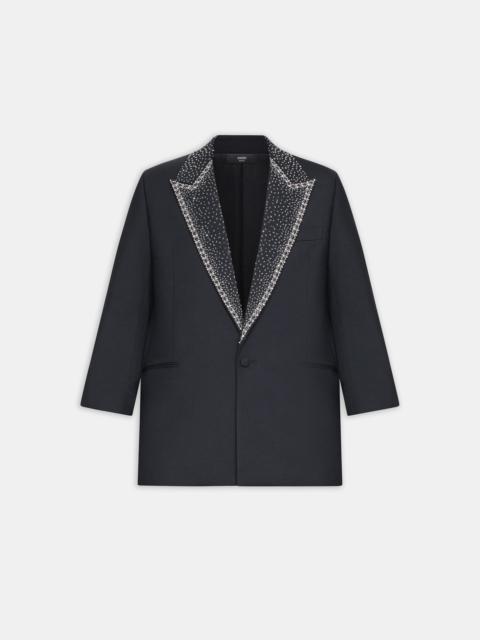 AMIRI EMBELLISHED LAPEL SINGLE-BREASTED BLAZER