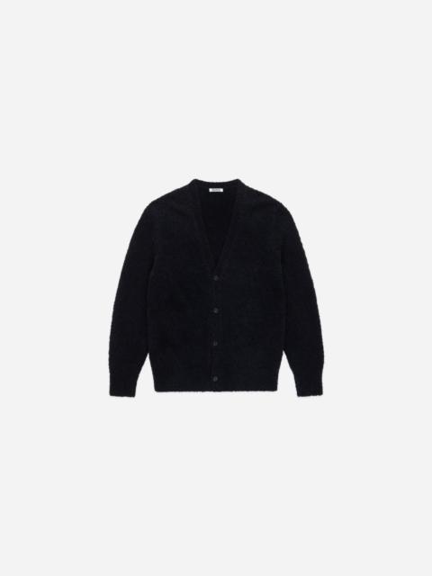 3sixteen V⁠-⁠Neck Cardigan Earth Boucle Alpaca Black