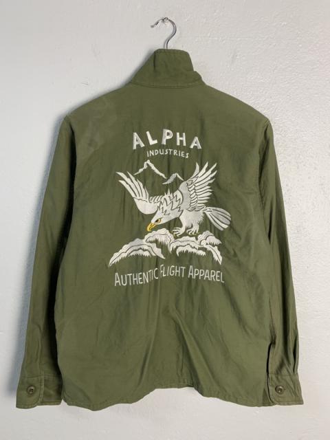 Other Designers Alpha Industries Authentic Flight Apparel Embroidery Shirt