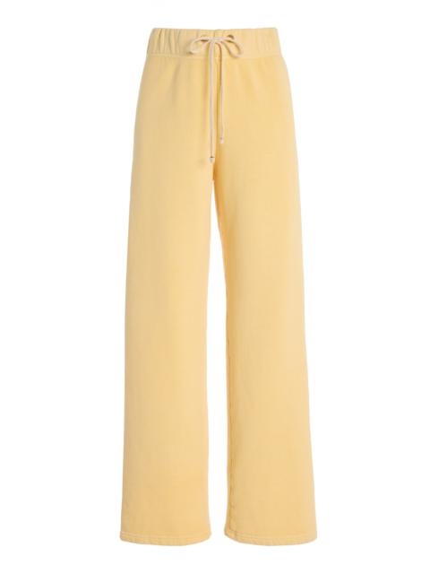 LES TIEN Eazy Classic Cotton Sweatpants yellow