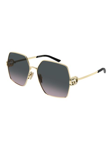 GUCCI Gucci Grey Ladies Sunglasses GG2163S 002 61