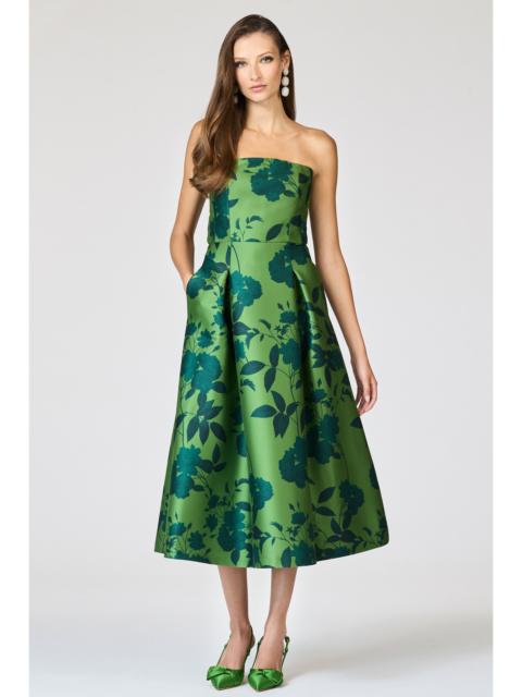 SACHIN & BABI SHAY DRESS - EMPRESS GREEN ROSES