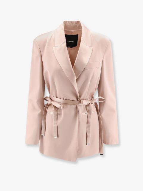 PINKO Pinko Rapa Satin Blazer With Belt