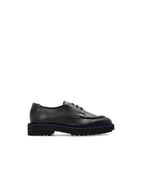Lanvin LANVIN Black Leather Derby Shoes New & Authentic (Men's size