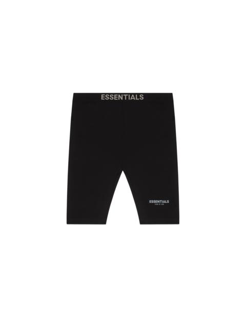 ESSENTIALS ATHLETIC BIKER SHORT IN BLACK