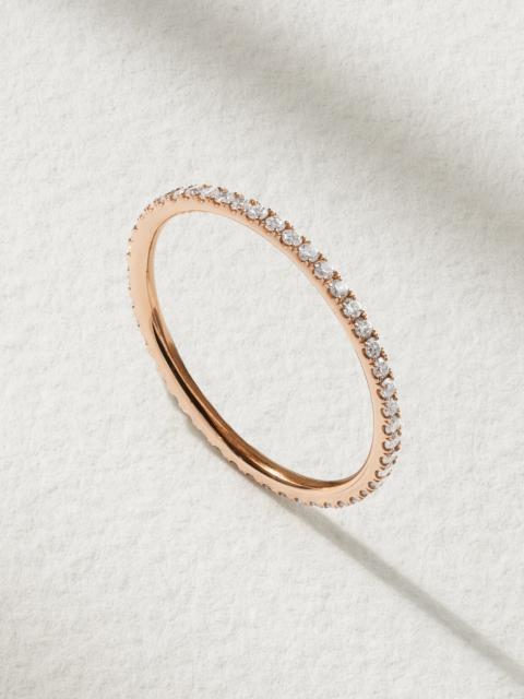 ILEANA MAKRI Thread 18-karat Rose Gold Diamond Eternity Ring