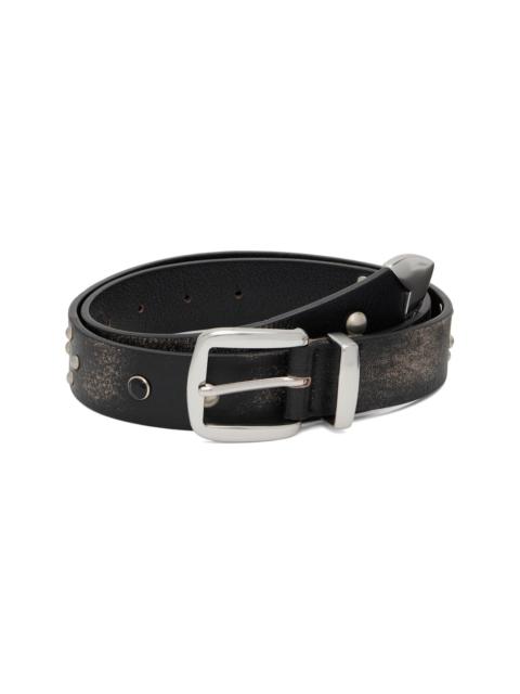 OPEN YY Black Yy Stud Western Belt