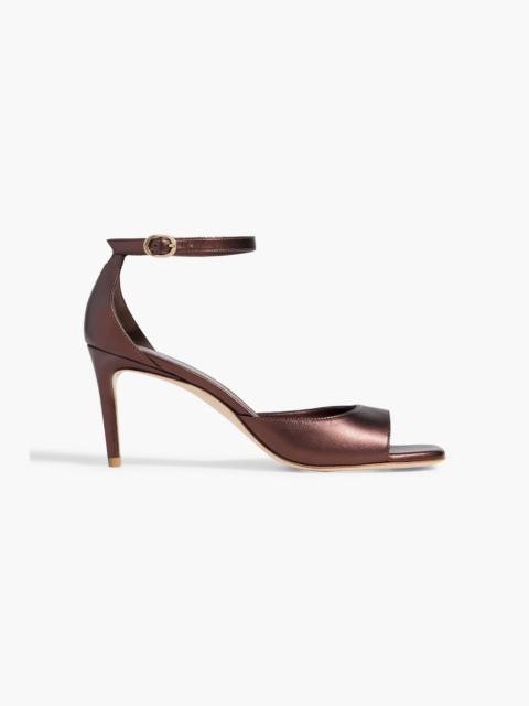 Stuart Weitzman Metallic leather sandals