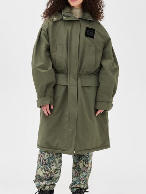 GANNI Ripstop Tri-Layer Parka Coat