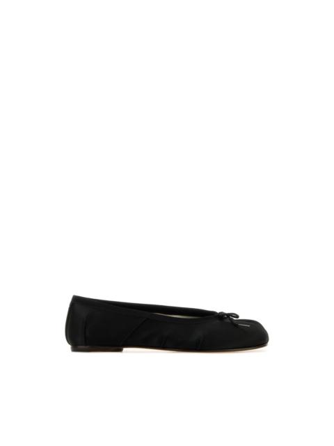Maison Margiela MAISON MARGIELA Tabi Black Satin Ballerinas New & Authentic