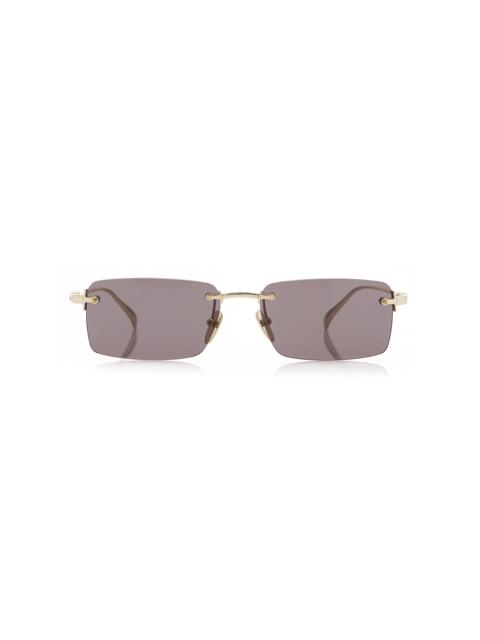 GUCCI Square-Frame Metal Sunglasses grey