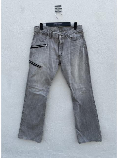 Other Designers Distressed Denim - Rupert Edge Zipper Flare Denim Jeans Made in Japan 34X32