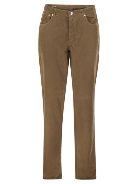 Brunello Cucinelli Brunello Cucinelli Men Five-Pocket Cotton Corduroy Trousers
