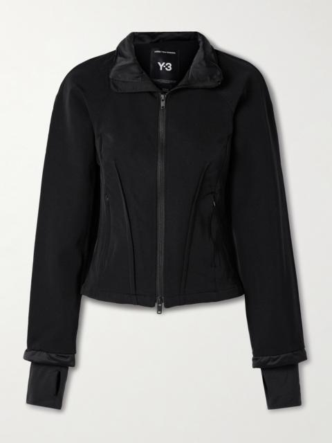 Y-3 + Y-3 Satin-trimmed Twill Track Jacket