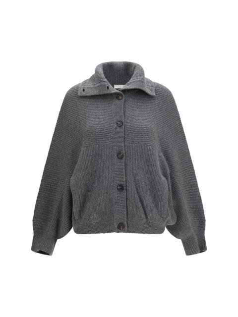 Brunello Cucinelli Brunello Cucinelli High Neck Cashmere Cardigan Grey