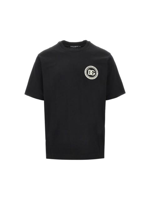 Dolce & Gabbana Dolce&Gabbana Logo Patch T-shirt Black Men