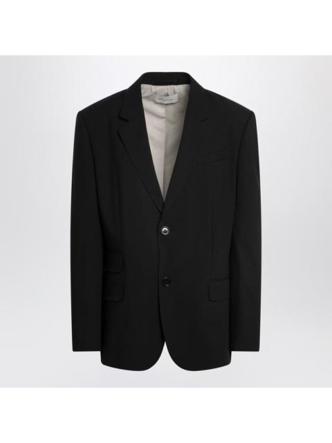 AMI Paris Ami Paris Black Single-Breasted Wool Jacket Men