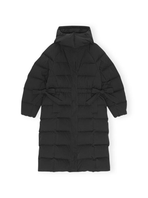 GANNI BLACK TECH PUFFER COAT