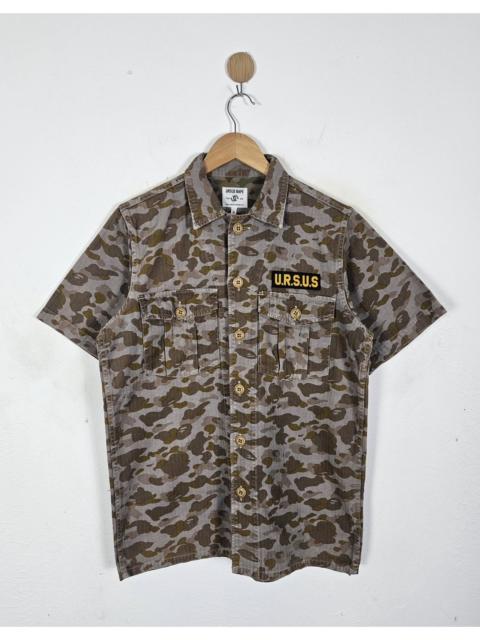 A BATHING APE® URSUS BAPE by Tetsu Nishiyama camo field shirt jacket