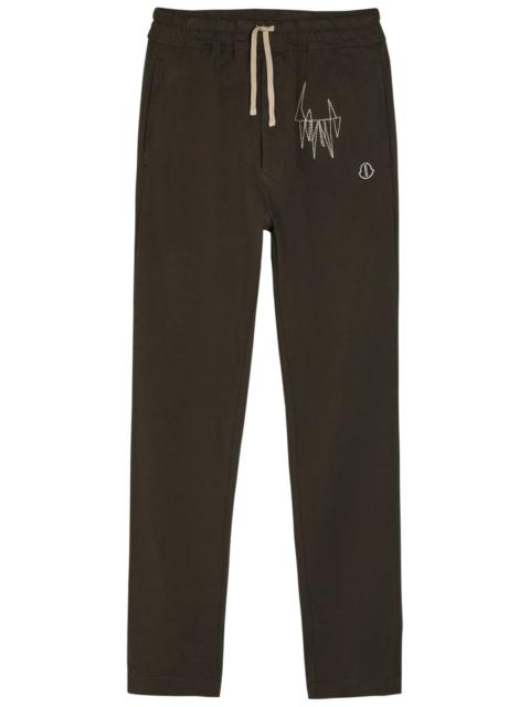 Moncler Rick Owens X Moncler Logo-appliquéd Cotton Sweatpants