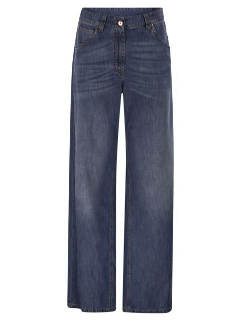 Brunello Cucinelli Brunello Cucinelli Women Wide-Leg Cotton Jeans