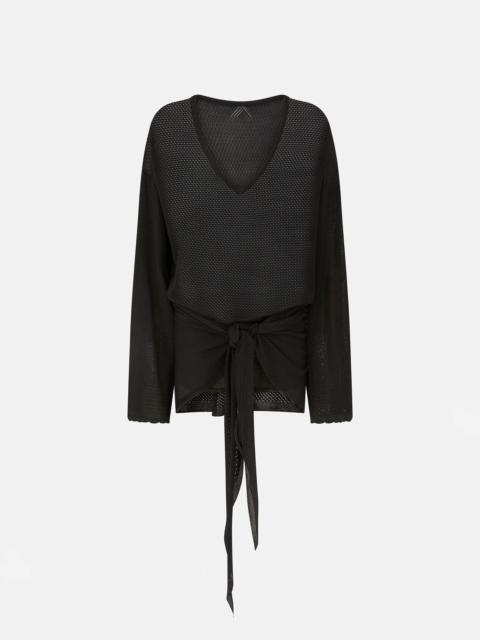 THE ATTICO BLACK MINI DRESS