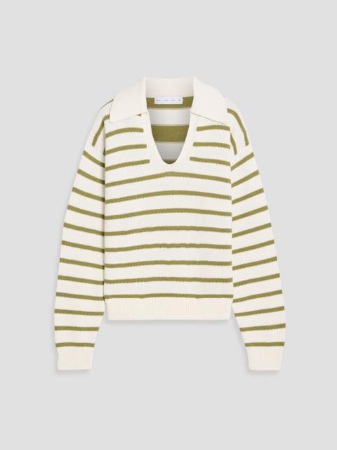 Proenza Schouler Murphy striped cotton and cashmere-blend sweater