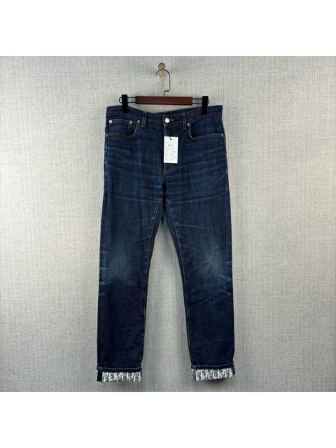 Dior DIOR Essentials Collection – Mid-Rise Slim Straight-Leg Jeans in Washed, Distressed-Finish Cotton Bl