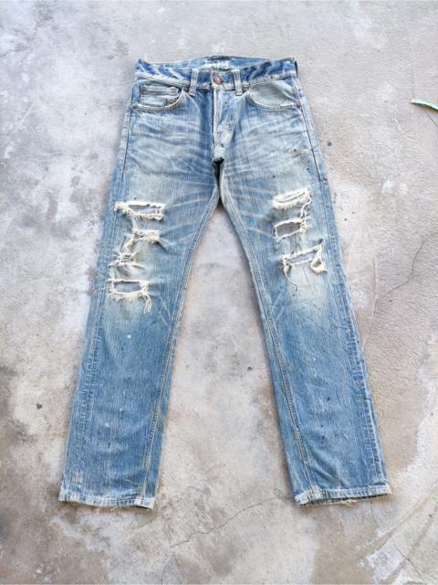 Other Designers Vintage Edwin Brand Distressed Ripped Denim Pants