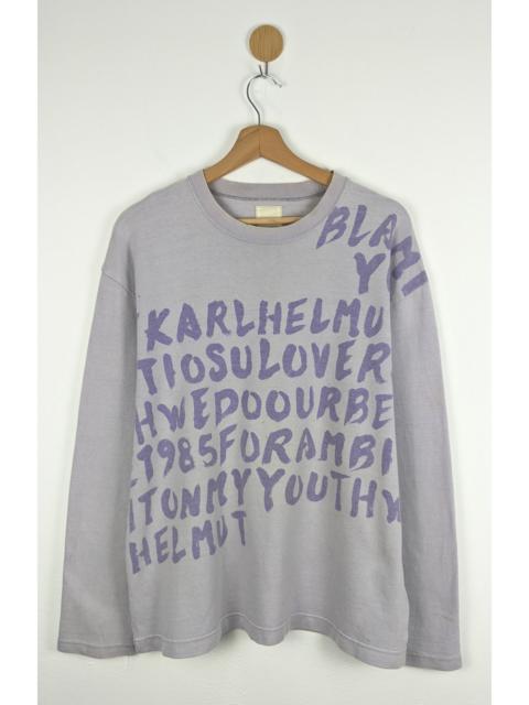 Other Designers Karl Helmut - Karl Helmut Alphabet sweatshirt