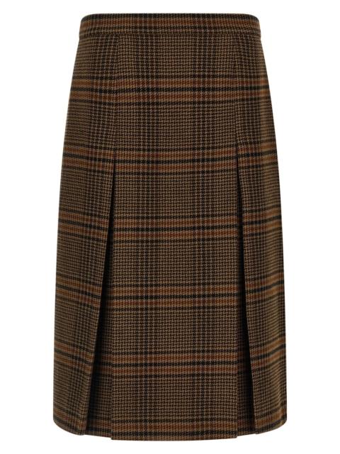 SAINT LAURENT Saint Laurent Women Prince Of Wales Skirt