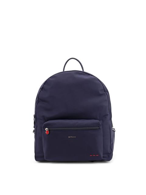 Other Designers Kiton Nylon Backpack With Metal Lettering Logo