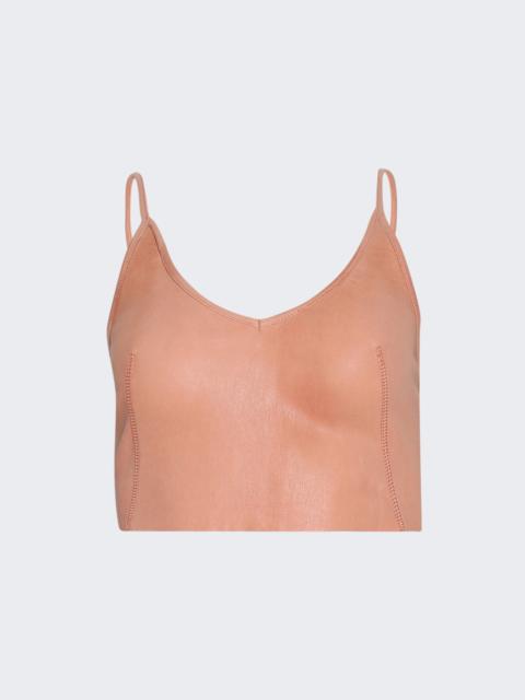 Rick Owens Top In Pelle Coral