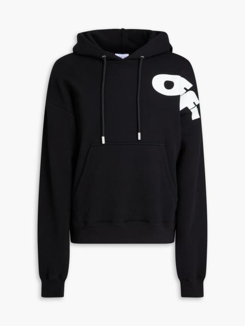 Off-White Printed French cotton-terry hoodie
