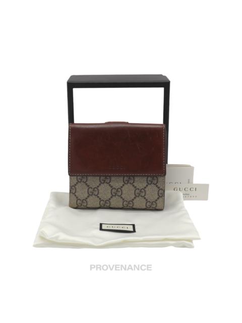 Other Designers Gucci GG Supreme Trifold Wallet
