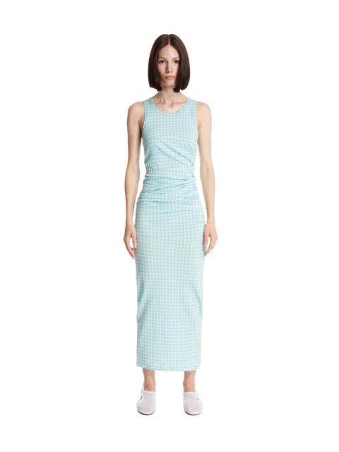 Alaïa Blue Checkered Tank Dress
