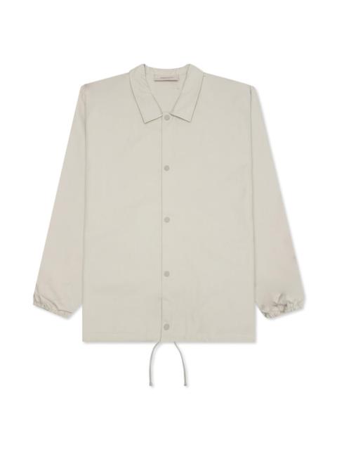 ESSENTIALS ESSENTIALS LINED COACHES JACKET - SMOKE