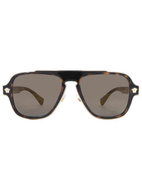 VERSACE Versace Grey Navigator Men's Sunglasses VE2199 12524T 56