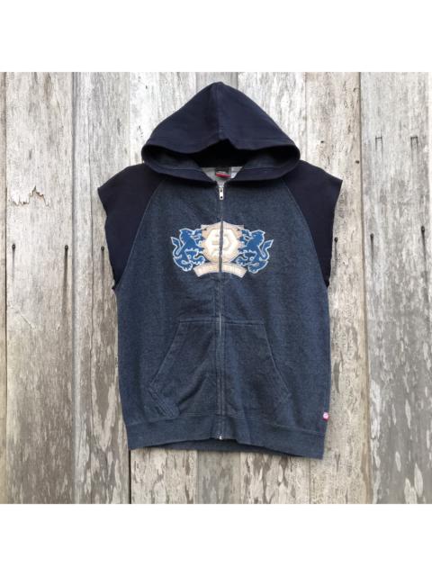 Other Designers Vintage - Vintage Ocean Pasific Short Sleeve Hoodie Big Logo