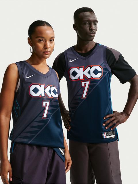 Nike Chet Holmgren Oklahoma City Thunder City Edition Men's Nike NBA Swingman Jersey